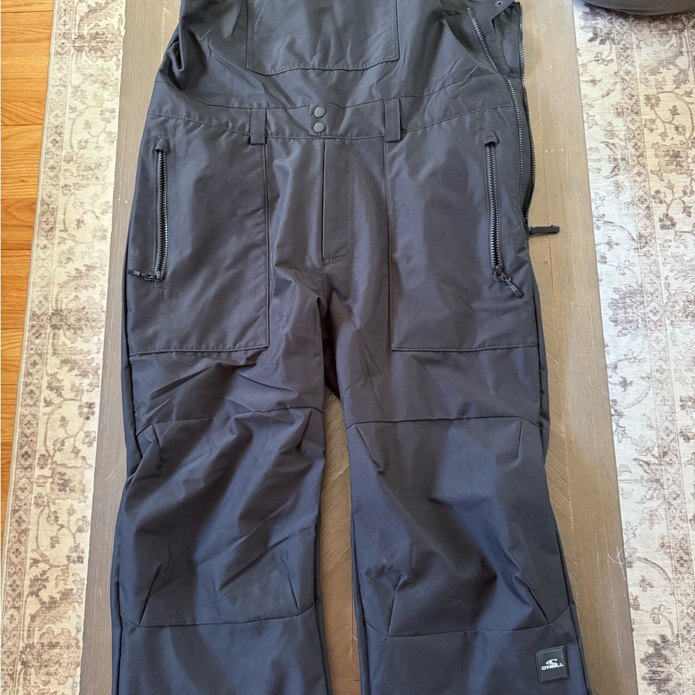 Black Snow Bib Overalls